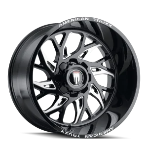 American Truxx – DESTINY – Black – 20″x10″ -24mm – Summer Wheels – AT1913-2137M-24